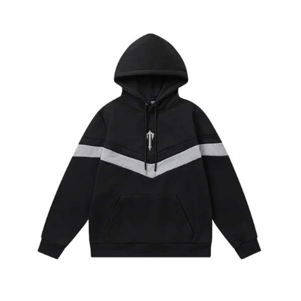Trapstar V Stripe Hoodie Black Trapstar V Stripe Hoodie Black